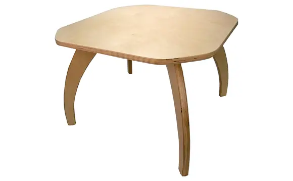 Table en bois 61X61cm x 46cm de haut