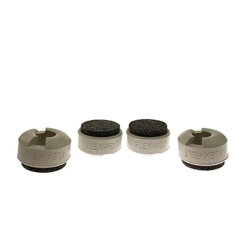 Paquet de 4 patins épais Flexi-Felt pour pied pivotant