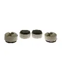 Paquet de 4 patins épais Flexi-Felt pour pied pivotant