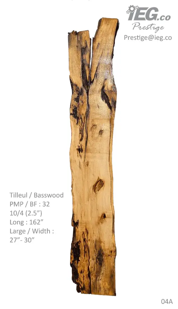 [PRES-04] Slab Live Edge type wood PRES-04