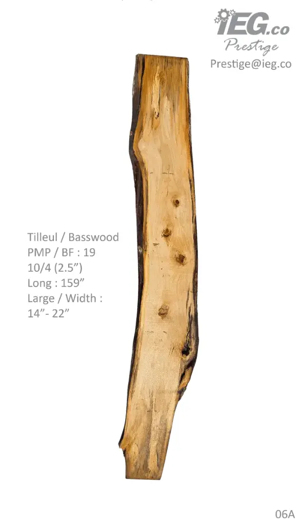 [PRES-06] Slab Live Edge type wood PRES-06