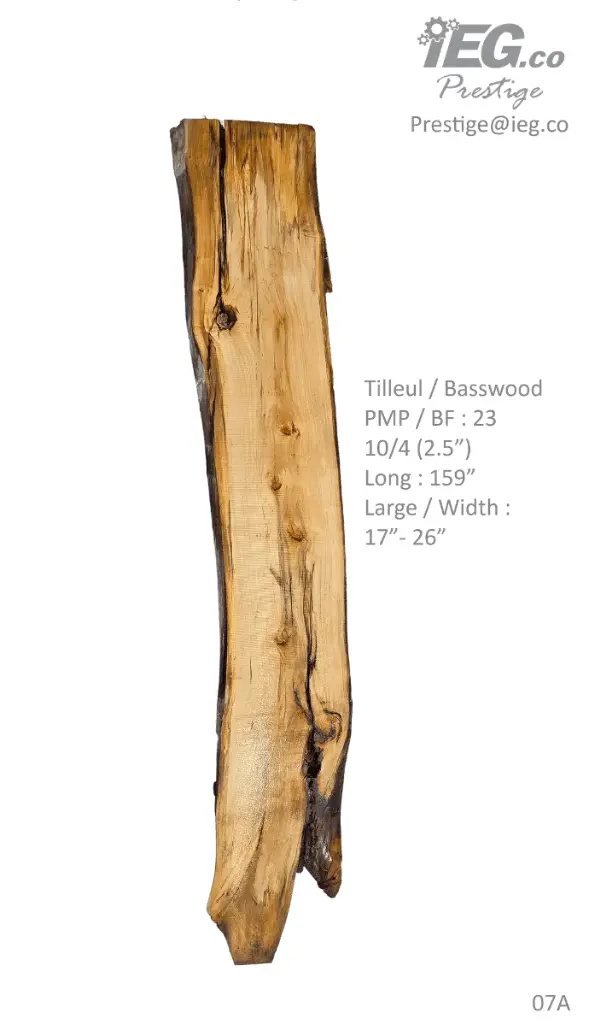 [PRES-07] Slab Live Edge type wood PRES-07