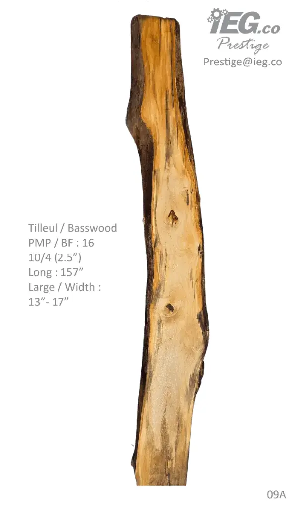 [PRES-09] Slab Live Edge type wood PRES-09