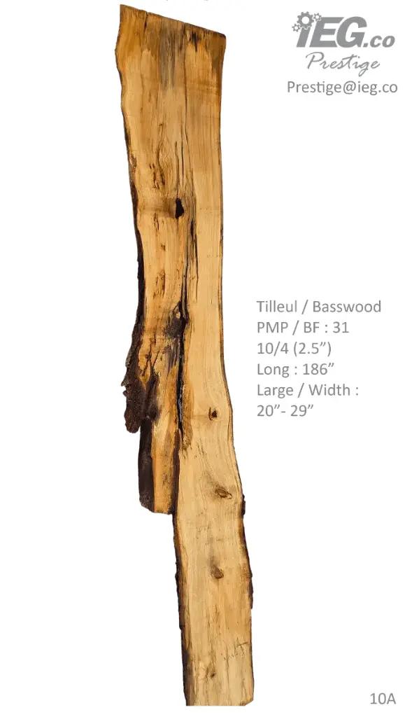 [PRES-10] Slab Live Edge type wood PRES-10