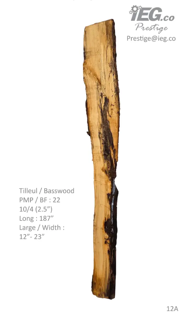 [PRES-12] Slab Live Edge type wood PRES-12