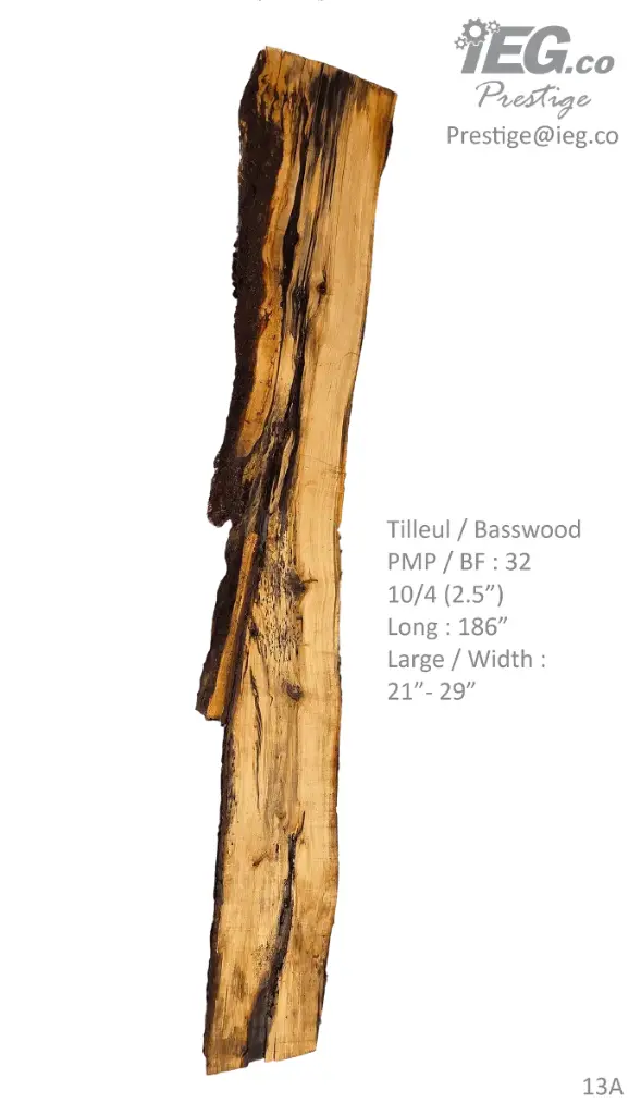 [PRES-13] Slab Live Edge type wood PRES-13