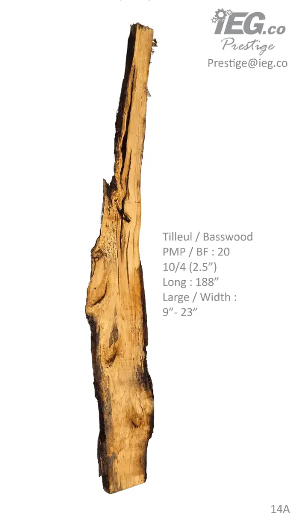 [PRES-14] Slab Live Edge type wood PRES-14