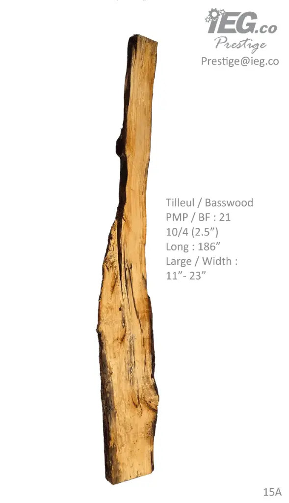 [PRES-15] Slab Live Edge type wood PRES-15