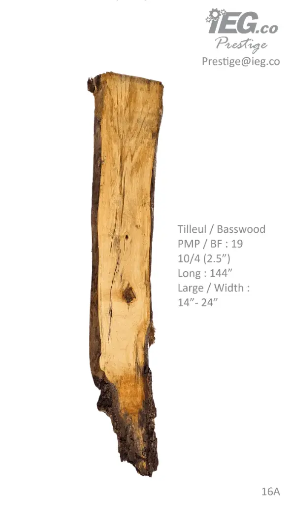 [PRES-16] Slab Live Edge type wood PRES-16