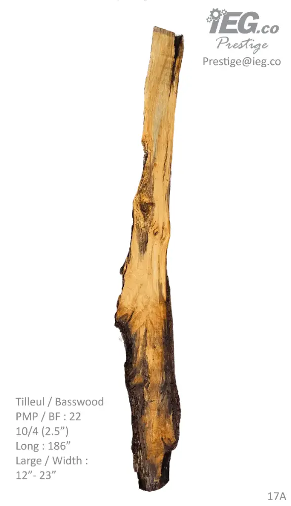 [PRES-17] Slab Live Edge type wood PRES-17