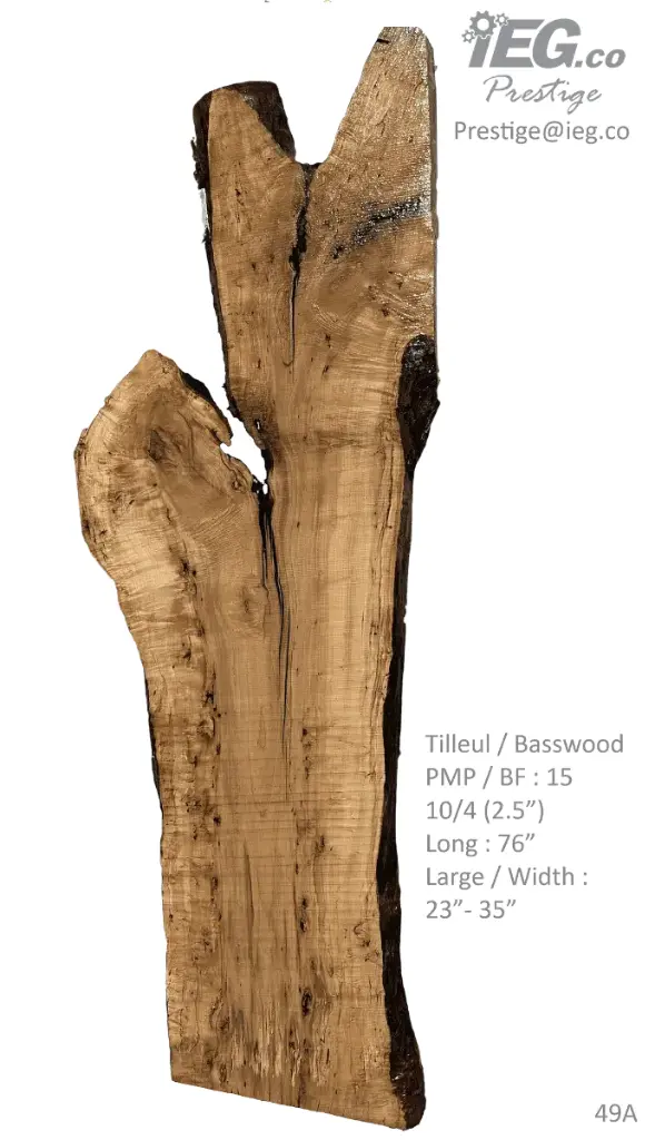 [PRES-49] Slab Live Edge type wood PRES-49