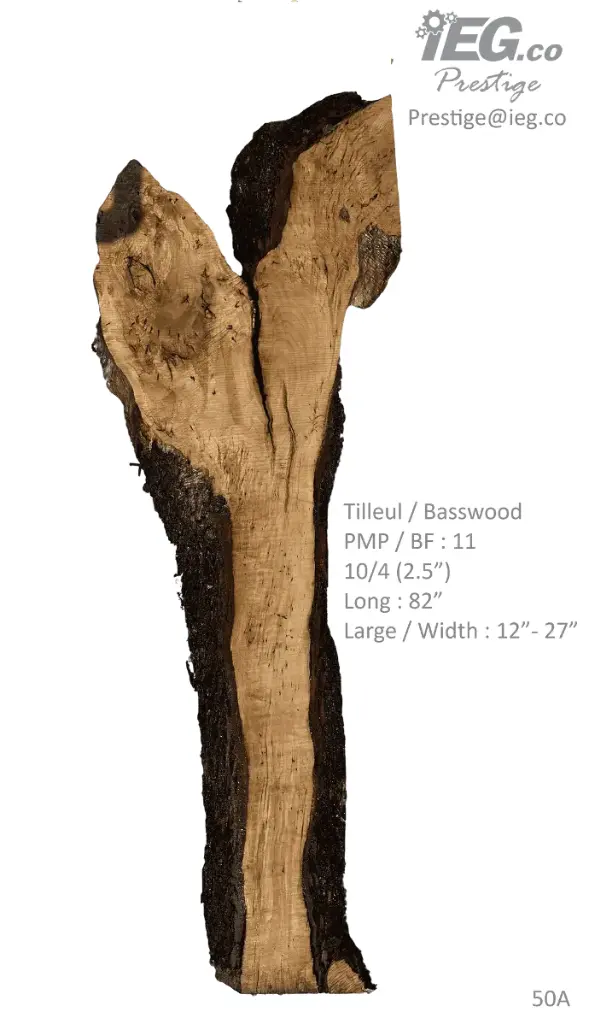 [PRES-50] Slab Live Edge type wood PRES-50