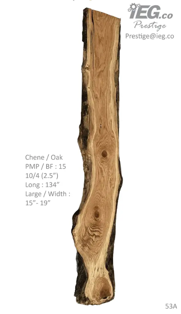 [PRES-53] Slab Live Edge type wood PRES-53