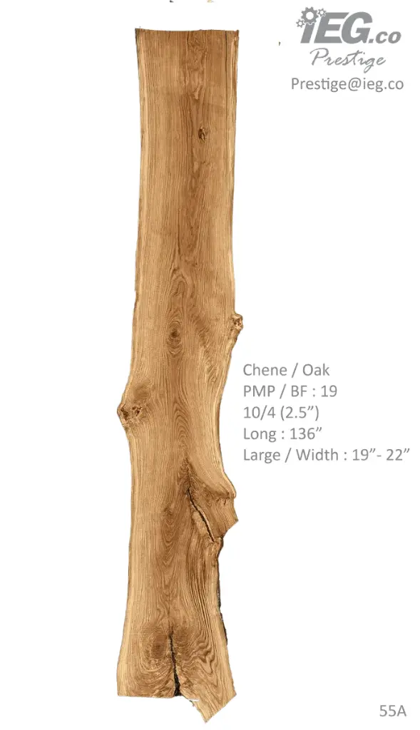 [PRES-55] Slab Live Edge type wood PRES-55