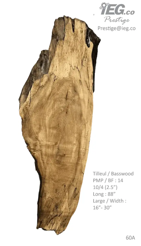 [PRES-60] Slab Live Edge type wood PRES-60