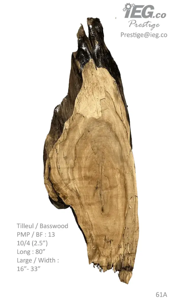 [PRES-61] Slab Live Edge type wood PRES-61