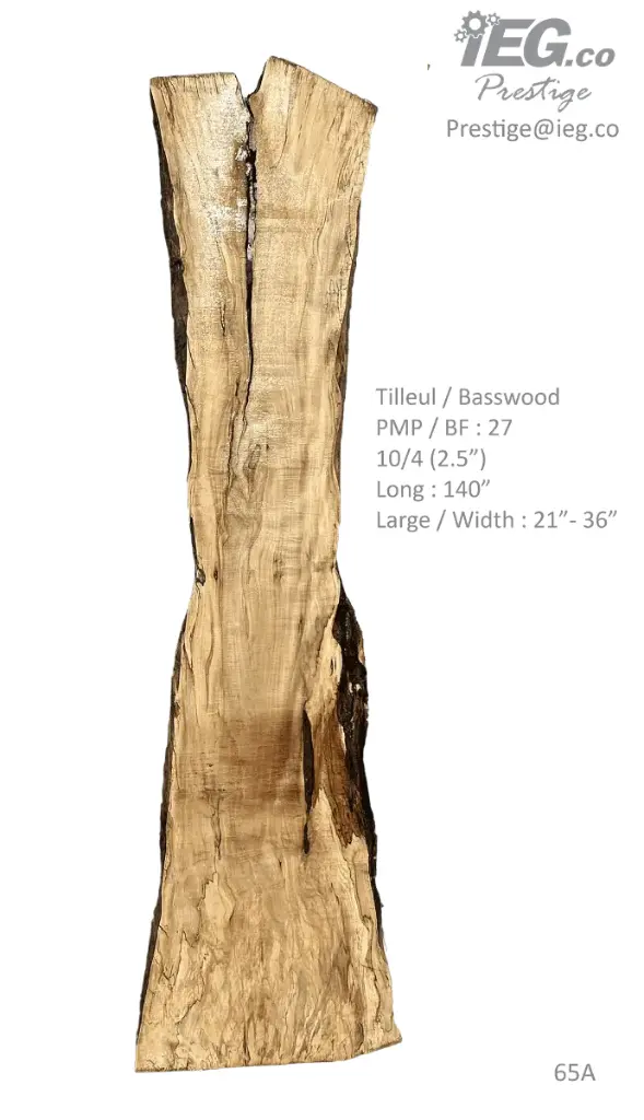[PRES-65] Slab Live Edge type wood PRES-65