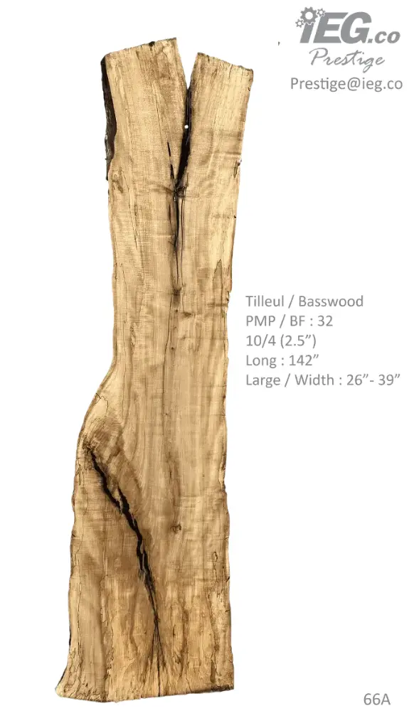 [PRES-66] Slab Live Edge type wood PRES-66