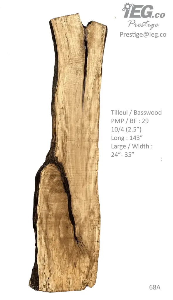 [PRES-68] Slab Live Edge type wood PRES-68