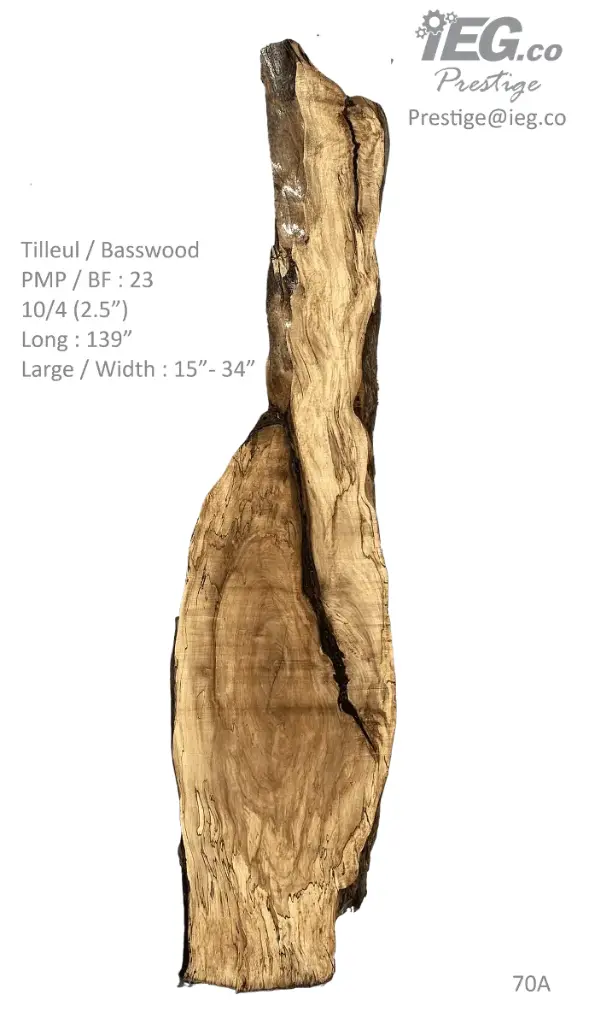 [PRES-70] Slab Live Edge type wood PRES-70